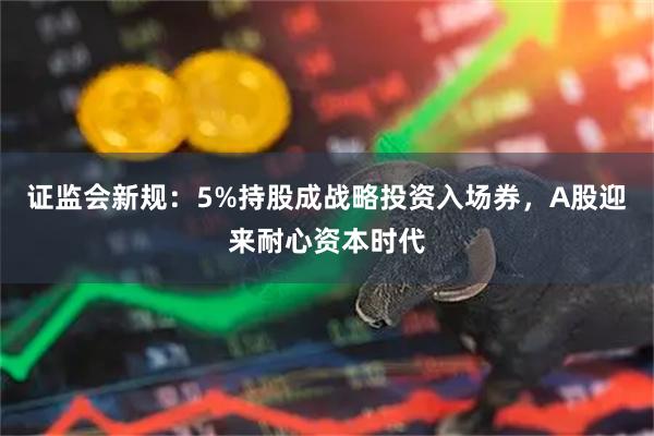 证监会新规：5%持股成战略投资入场券，A股迎来耐心资本时代