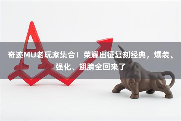 奇迹MU老玩家集合！荣耀出征复刻经典，爆装、强化、翅膀全回来了